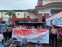 Sat Samapta Polresta Bagikan Nomor Call Center Lewat Para-para Numbay