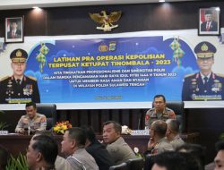 Kapolda Sulteng Beberkan Empat Target Capaian Ops Ketupat Tinombala-2023 saat Buka Latpraops