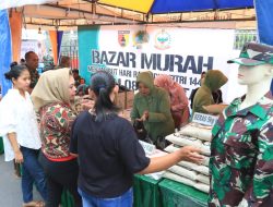 Sambut Hari Raya Idul Fitri 1444 H, Kodim 0808/Blitar Bersama UMKM Gelar Bazar Murah