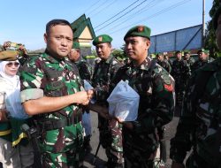 Dandim 0613/Ciamis Serahkan Paket THR Kepada Prajurit dan PNS Sebagai Bentuk Kesejahteraan dari Koperasi Kodim