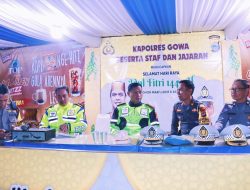 Cek Kesiapsagaan Personel, Dirlantas Polda Sulsel Kunjungi Pos Pengamanan Lebaran 2023 Polres Gowa