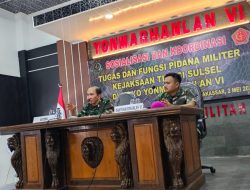 Kunjungan ke Batalyon Marinir Pertahanan Pangkalan VI, ini yang Dilakukan Aspidmil Kejati Sulsel