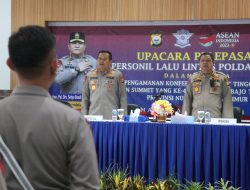 Kapolda Sulsel Lepas 75 Personel Dit Lantas Polda Sulsel Pengamanan KTT ASEAN ke-42 Tahun 2023 di NTT