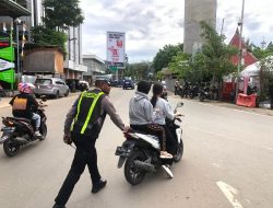 Cegah Pelanggaran Lalu Lintas, Sat Lantas Polresta Jayapura Kota Lakukan Razia Kendaraan