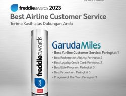 Program Loyalitas Pelanggan Garuda Indonesia ‘GarudaMiles’ Raih Penghargaan Best Airline Costumer Service dalam Ajang Freddie Awards 2023