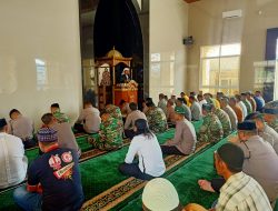Jalin Sinergitas, Polres Gelar Shalat Jum’at Bersama Kodim/1409 Gowa