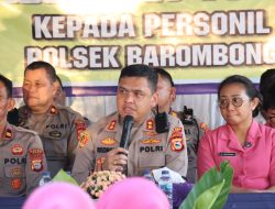Kunjungan Kerja ke Tiga Polsek Jajaran, ini Harapan Kapolres Gowa