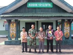 Dandim 1012/Buntok Sambut Hangat Kunjungan Silahturahmi Pj. Bupati Barito Selatan