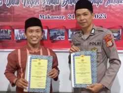 Bripka M Arafah Sabet Juara 1 Lomba Da’i Polri di Polda Sulsel