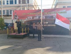 Peringati Hari Lahir Pancasila, Personel Polres Gowa Gelar Upacara