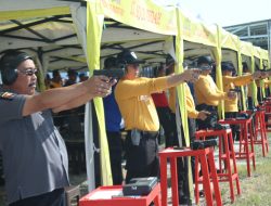 177 Peserta Ikuti Lomba Menembak, Meriahkan Hari Bhayangkara ke-77 di Polda Sulteng