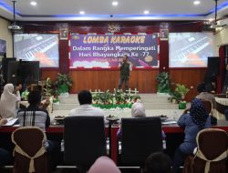Lomba Karaoke Menyambut Hari Bhayangkara ke-77 Polres Gowa Diikuti Ratusan Peserta