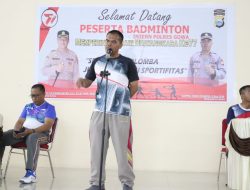 Sambut HUT Bhayangkara ke-77, Polres Gowa Gelar Turnamen Badminton