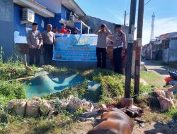 Hari raya Idul Adha 2023, Polsek Somba Opu Laksanakan Pemotongan Qurban