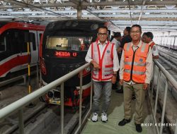 Menhub dan Pj Gubernur DKI Lakukan Inspeksi Jelang Operasional LRT Jabodebek