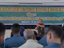 Asisten Bidang Tindak Pidana Militer Kejati Sulsel Laksanakan Penerangan Hukun di Lantamal VI Makassar