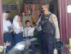 Temui Security Sekolah dan Pelajar, ini Himbauan Kanit Samapta Polsek Palangga