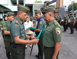 Dandim Lepas Anggota Perwira dan Bintara yang Akan Memasuki Masa Persiapan Pensiun