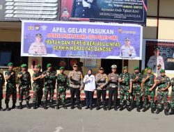 Kapolres Gowa Pimpin Upacara Gelar Pasukan Operasi Patuh Pallawa Tahun 2023