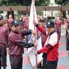 Sekjen Lepas Kontingen Kemendagri Ikuti Pornas XVI Korpri 2023 di Semarang