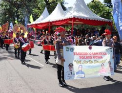 Personel Polwan dan Polki Polres Gowa, Bhayangkari Ikut Ramaikan Fashion Karnaval di Beautiful Malino 2023