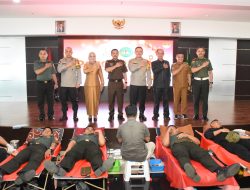 Kapolda, Wakapolda dan PJU Ikuti Baksos HBA ke-63 Tahun 2023 di Kejati Sulteng