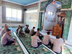 Peringati 1 Muharram, Personel Polsek Tinggimoncong bersama Koramil Gelar Tausyiah dan Doa Bersama