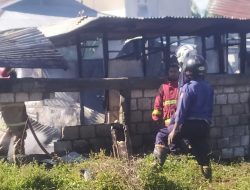 Diduga Korsleting Arus Listrik, Dua Petak Bangunan Hangus Terbakar