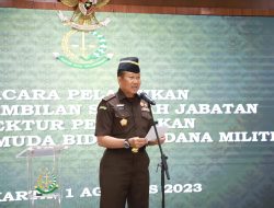 Dr. Wahyoedho Indrajit Berikan Amanat pada Acara Pelantikan, Pengambilan Sumpah dan Serah Terima Jabatan eselon II, III dan IV di Lingkungan JAM-Pidmil