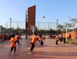 Kapolres Gowa Hadiri Pertandingan Final Turnamen Bola Volli Antar Bhayangkari