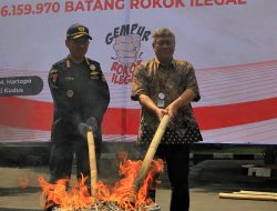 Bea Cukai Kudus Musnahkan Rokok Ilegal Hasil Penindakan Senilai Tujuh Miliar