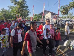 Meriahkan HUT RI ke-78, Wakapolres Gowa Hadiri Acara Gerak Jalan Santai
