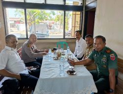 Selaku Pejabat Baru, Kapolsek Gelar Silaturahmi Bersama Pemerintah Kecamatan Somba Opu
