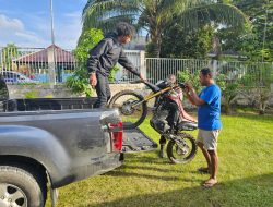 Temukan Motor Diduga Hasil Curanmor, Polisi Perbatasan Lakukan Ini