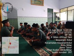 Dalam Rangka HUT ke-78 Proklamasi Kemerdekaan RI Tahun 2023, Kodim 0808/Blitar Gelar Doa Bersama
