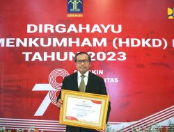 Kementerian PUPR Raih Penghargaan Kementerian Hukum dan HAM atas Dukungan Infrastruktur Pendidikan