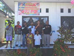 Polres Nabire Bentuk Posko Kampung Bebas Narkoba Untuk Tanggulangi Peredaran Narkotika