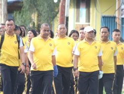 Wakapolda Papua Pimpin Kegiatan Olahraga Bersama Personel Sat Brimob Polda Papua