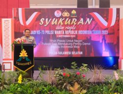 Hadiri HUT Polwan ke-75 Tahun 2023, Kapolda Sulsel, Berpesan Agar Polwan Jadi Penyejuk dan Netral pada Pemilu 2024