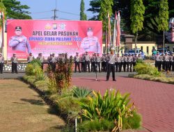 Kapolda Sulsel Pimpin Apel Gelar Pasukan Operasi Zebra Pallawa 2023