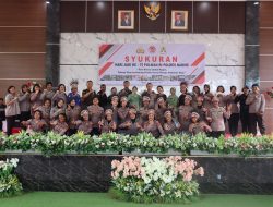 Peringati Hari Jadi ke-75, Polwan Polres Nabire Gelar Syukuran