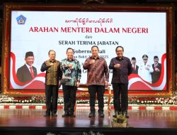 Kunker ke Bali, Mendagri Pimpin Rakor Forkopimda dan Saksikan Sertijab Pj. Gubernur