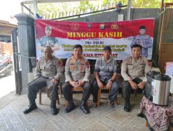 Polda Sulsel Gelar Minggu Kasih di Wilayah Kec Biringkanaya, Sampaikan Pesan Pemilu Damai