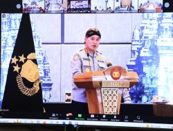 Via Zoom Meeting, Kapolda Papua Ikuti Pembukaan Rakernis Baharkam Polri Tahun 2023
