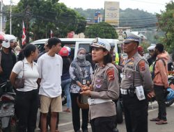 Sat Lantas Polresta Berikan Edukasi Dan Himbauan Kepada Para Pengendara