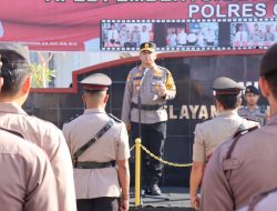 Polres Gowa Gelar Upacara Penyerahan Jabatan dan Serah Terima Pejabat Utama dan Kapolsek