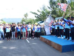 Olahraga Bersama Jalan Sehat dan Aerobic Meriahkan Hari Lalu Lintas ke-68 Tahun 2023 di Papua