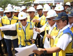 Menteri Basuki Tinjau Pembangunan Bendungan Cibeet Untuk Pengendalian Banjir di Hilir Sungai Citarum