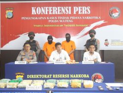 Ditresnarkoba Polda Sulteng Tangkap 20 Kg Sabu Asal Makassar
