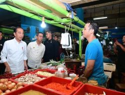 Presiden Tinjau Harga Komoditas Pangan di Pasar Jatinegara
